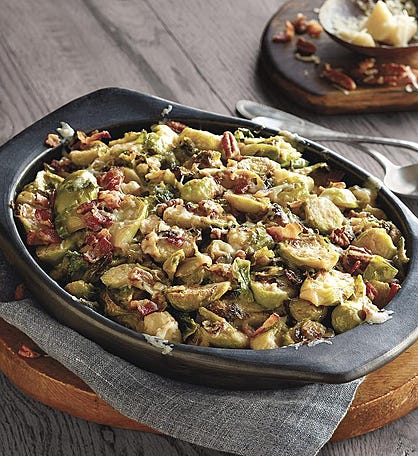 Creamy Brussels Sprouts with Bacon
